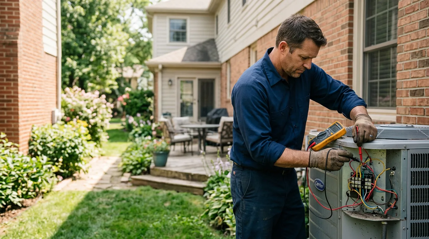 HVAC technician working near Chillicothe, IL